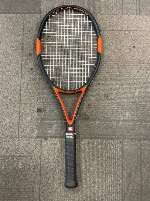 Vist Large View of Product Image Which is Used Wilson HAMMER TOUR Adult Tennis Racquet Black 4 1/2"
