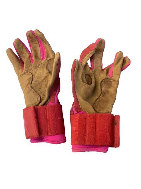 Vist Large View of Product Image Which is Used BB/SB Batting Gloves Red SM