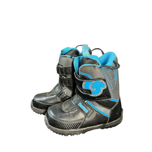 Vist Large View of Product Image Which is Used Burton GROM Boys Snowboard Boots Black Junior 02