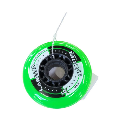 Vist Large View of Product Image Which is Used LABEDA SHOOTER WHEELS 80MM Street Hockey Accessories Neon Green Senior