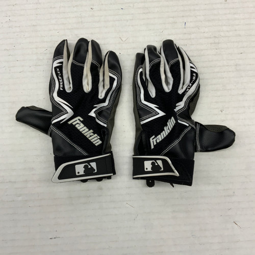 Vist Large View of Product Image Which is Used Franklin BB/SB Batting Gloves Black Junior