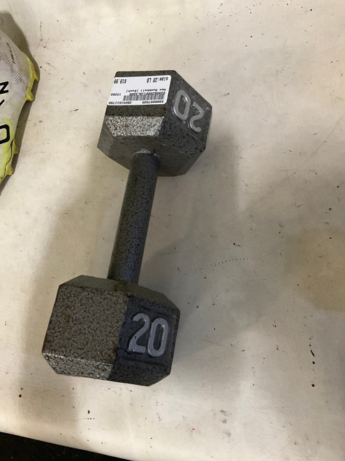 Vist Large View of Product Image Which is Used Hex Dumbbell (Each) 20 lb
