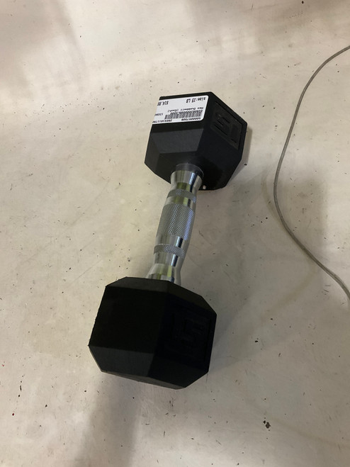 Vist Large View of Product Image Which is Used Hex Dumbbell (Each) 15 lb