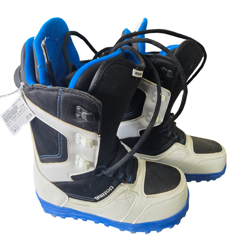 Vist Large View of Product Image Which is Used Burton INVADER SB BOOTS 8 Mens Snowboard Boots White Senior 8