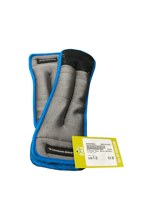 Vist Large View of Product Image Which is Used Fitness Gear Ankle Weights Grey 5 lb