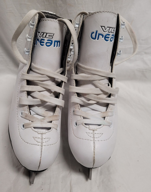 Vist Large View of Product Image Which is Used VIC HOCKEY FIGURE SKATE Girls Figure Skate White Junior 01