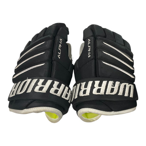 Vist Large View of Product Image Which is Used Warrior ALPHA QX4 Junior Gloves Black 10"