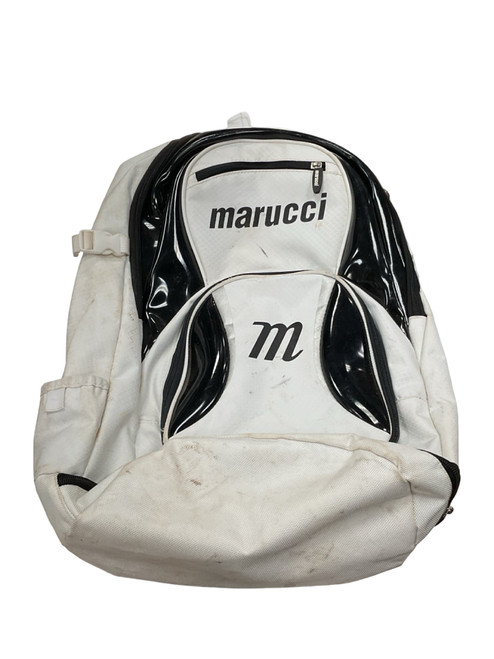 Vist Large View of Product Image Which is Used Marucci TEAM BAT PACK BB/SB Player Backpack White