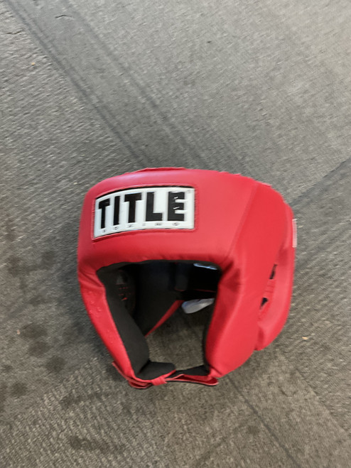 Vist Large View of Product Image Which is Used Title Boxing ACHX1 COMPETITION HEADGEAR Boxing Headgear Red
