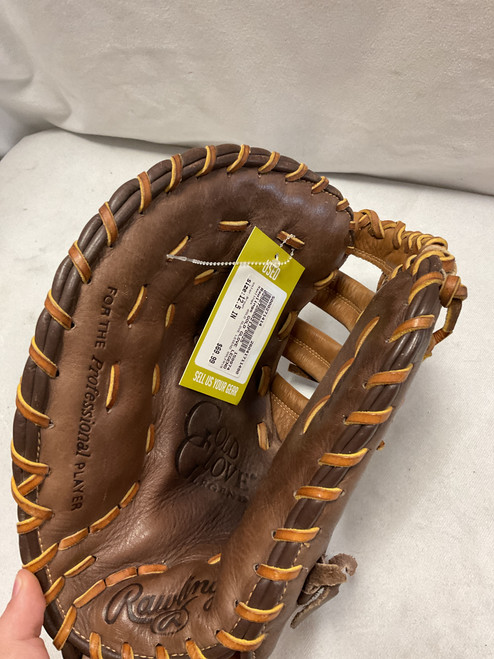 Vist Large View of Product Image Which is Used Rawlings GOLD GLOVE LEGEND GGLFM18 BB/SB First Base LH Throw Brown 12 1/2"