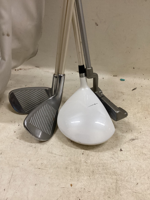 Vist Large View of Product Image Which is Used Wilson ULTRA JR Jr Package Set RH White And Purple 5 Piece