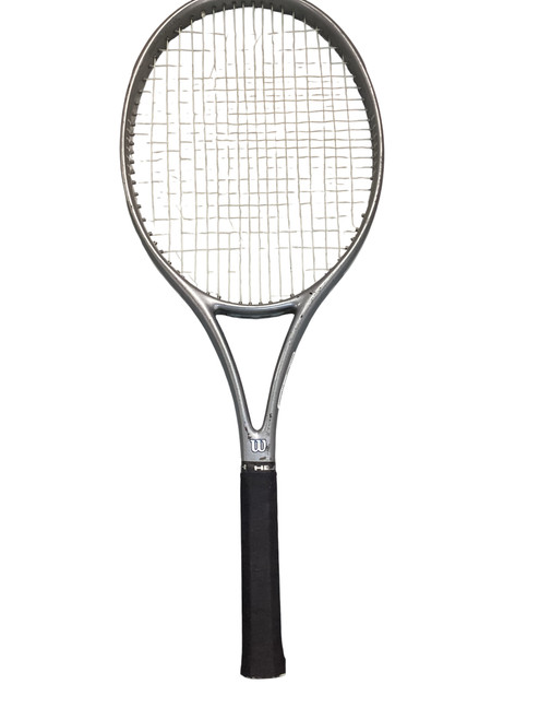 Vist Large View of Product Image Which is Used Wilson DUAL TAPER BEAM Adult Tennis Racquet Grey 4 3/8"