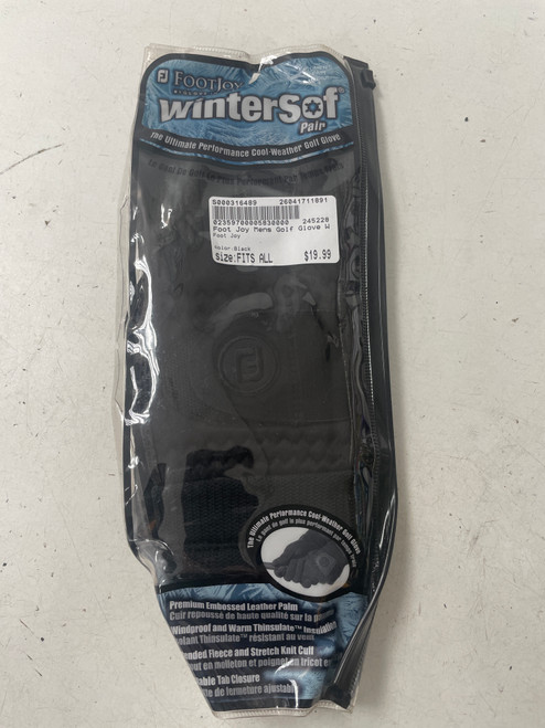 Vist Large View of Product Image Which is Used Foot Joy Mens Golf Glove Black Fits all