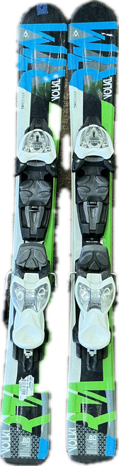 Vist Large View of Product Image Which is Used Volkl JR RTM Boys DH Ski/Binding None 80 cm