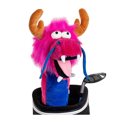 Vist Large View of Product Image Which is New Daphne's Golf Driver Headcover- Pink Dragon