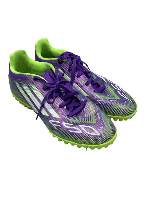 Vist Large View of Product Image Which is Used Adidas Soccer Turf Shoes Purple Senior 9