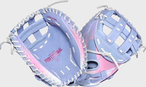 Vist Large View of Product Image Which is New Easton Professional Collection 34" Colorsplash 3.0 PCFPCM34PE Fastpitch Softball Catcher's Mitt   