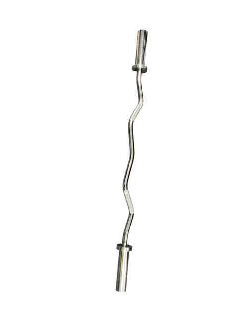 Vist Large View of Product Image Which is Used Exercise Olympic Curl Bar 48"