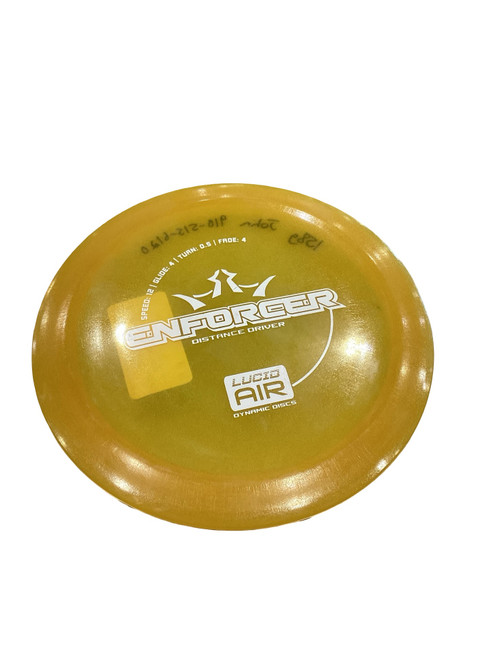 Vist Large View of Product Image Which is Used Dynamic Discs ENFORCER Disc Golf Driver Yellow