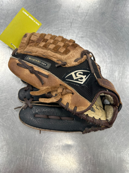 Vist Large View of Product Image Which is Used Louisville Slugger GN14-BN BB/SB Glove LH Throw Brown And Black 11"