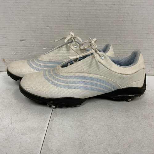 Vist Large View of Product Image Which is Used Adidas Mens Golf Shoes White Senior 9.5