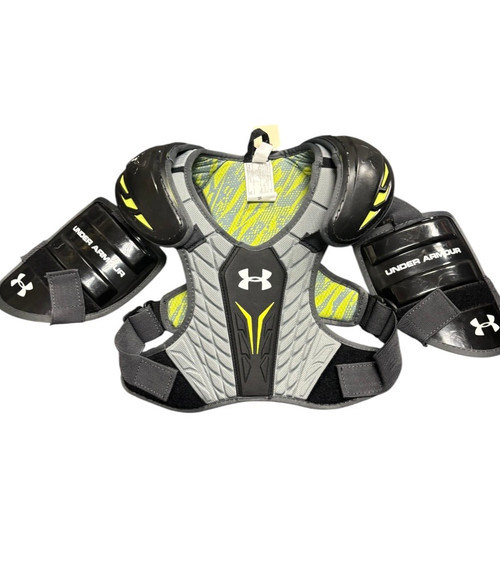 Vist Large View of Product Image Which is Used Under Armour SHOULDER PADS Lacrosse Shoulder Pads Grey XS