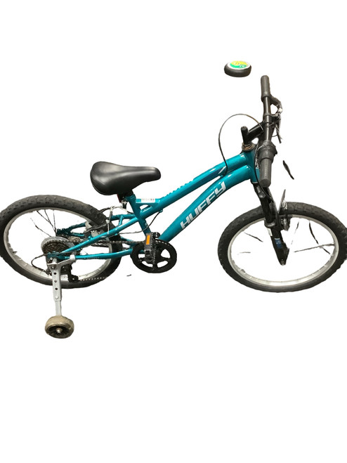 Vist Large View of Product Image Which is Used Huffy HUFFY BIKE WITH TRAINING WHEELS BMX Bike Boys Teal 20"