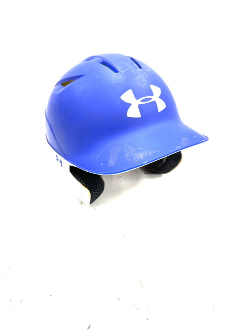 Vist Large View of Product Image Which is Used Under Armour 6 1/2- 7 1/2 Batting Helmet No Mask White One Size