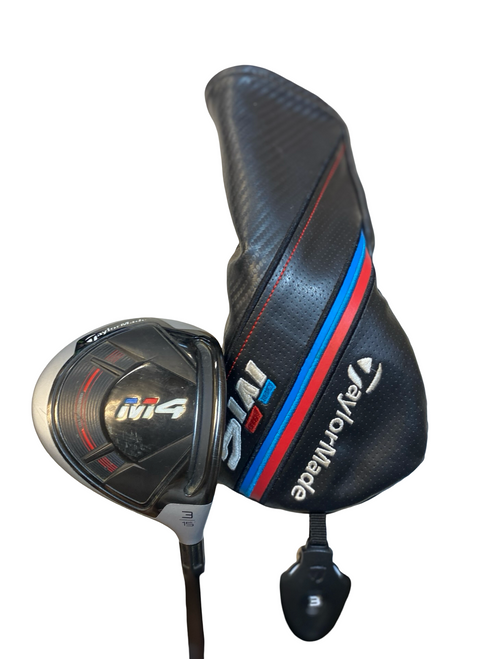 Vist Large View of Product Image Which is Used Taylormade M4 Mens Fairway Wood RH 3 Wood