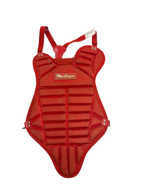 Vist Large View of Product Image Which is Used MacGregor Catchers Chest Protector Red Junior