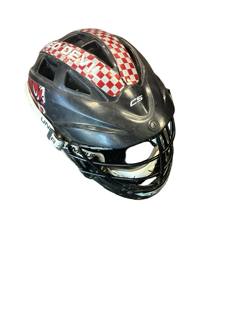 Vist Large View of Product Image Which is Used Cascade CS Lacrosse Helmet Black One Size