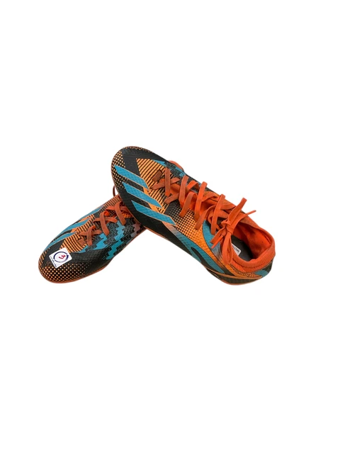 Vist Large View of Product Image Which is Used Adidas Soccer Cleats Orange Junior 03