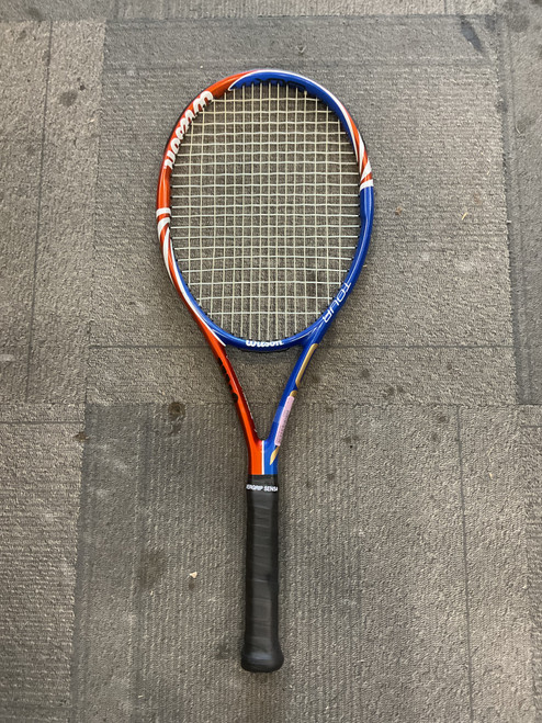 Vist Large View of Product Image Which is Used Wilson 3LX Adult Tennis Racquet Orange Unknown