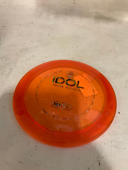 Vist Large View of Product Image Which is Used MINT IDOL Disc Golf Driver Orange