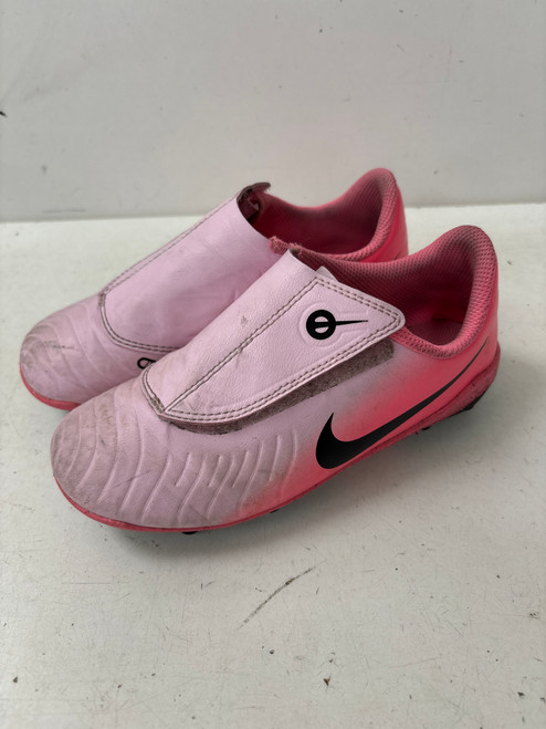 Vist Large View of Product Image Which is Used Nike Soccer Cleats Pink Youth 13.0