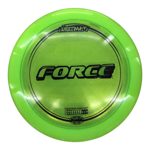 Vist Large View of Product Image Which is Used Discraft Z FORCE Disc Golf Driver Green 177g