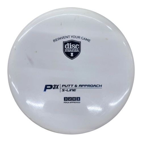 Vist Large View of Product Image Which is Used Discmania P3X Disc Golf Putter White 174g