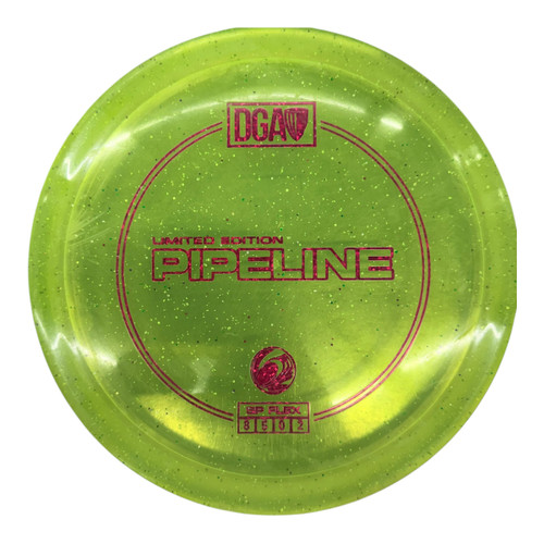 Vist Large View of Product Image Which is Used DGA SP PIPELINE Disc Golf Driver Yellow 176g