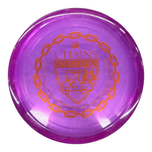Vist Large View of Product Image Which is Used Dynamic Discs SOCKIBOMB SLAMMER Disc Golf Putter Purple 175g