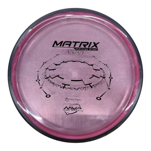 Vist Large View of Product Image Which is Used MVP PROTON MATRIX Disc Golf Mid Range Pink 171g