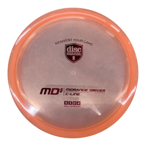 Vist Large View of Product Image Which is Used Discmania C-LINE MD3 Disc Golf Mid Range Orange 173g