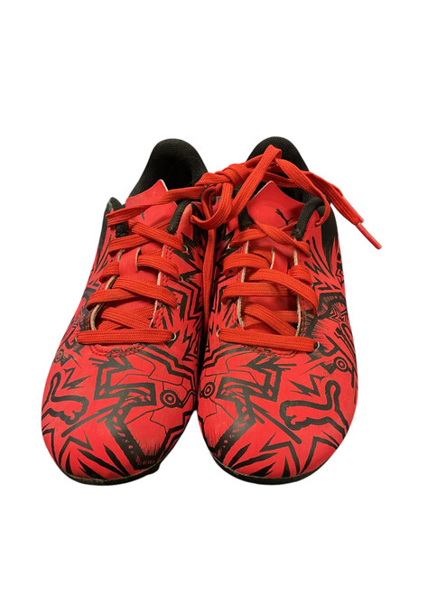 Vist Large View of Product Image Which is Used Puma Soccer Cleats Red Youth 11.0