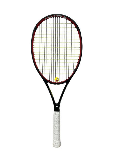 Vist Large View of Product Image Which is Used Volkl VCELL 8 285 Adult Tennis Racquet Red 4 1/2"