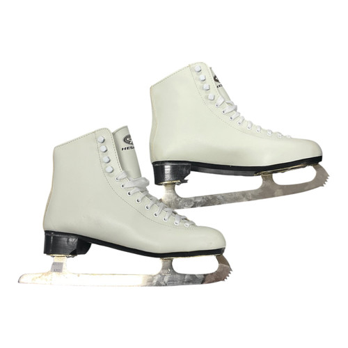 Vist Large View of Product Image Which is Used Hespeler WHITE FIGURE SKATES WomensFigure Skate White Senior 9
