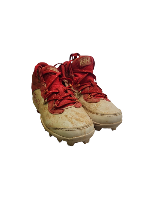 Vist Large View of Product Image Which is Used Under Armour BRYCE HARPER BB/SB Cleats Red Junior 01