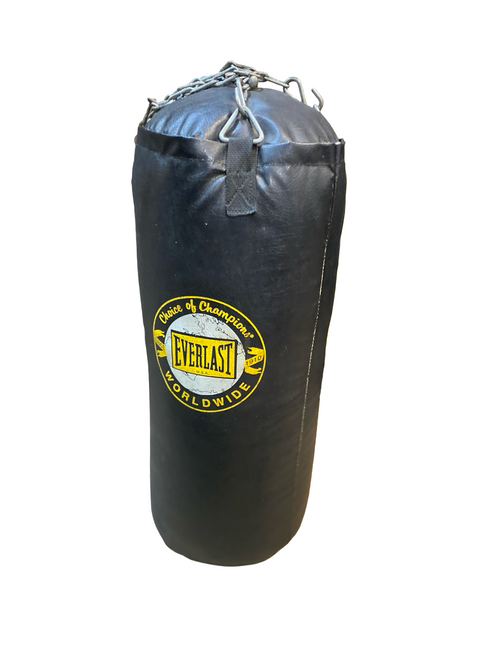 Vist Large View of Product Image Which is Used Everlast 50 POUND BAG Boxing Heavy Bag Black 50 lb