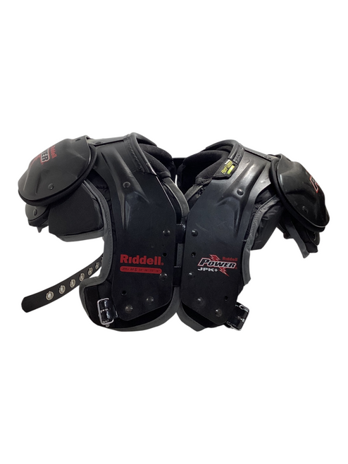 Vist Large View of Product Image Which is Used Riddell POWER JPK+ FB Shoulder Pads Black SM