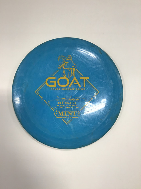 Vist Large View of Product Image Which is Used Mint APEX GOAT Disc Golf Driver Royal Blue 178g