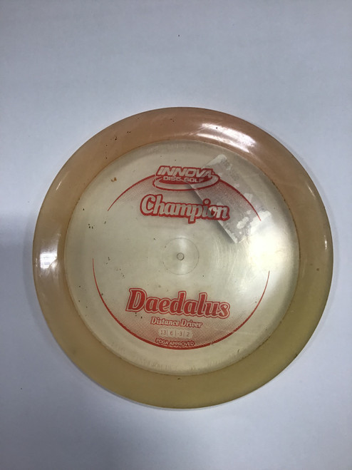 Vist Large View of Product Image Which is Used Innova CHAMPION DAEDALUS Disc Golf Driver Tan 175g