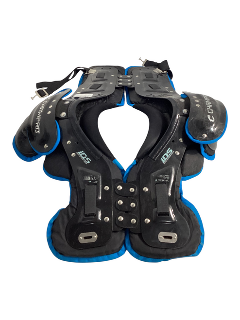 Vist Large View of Product Image Which is Used Champro IDS GAUNTLET FB Shoulder Pads Black LG